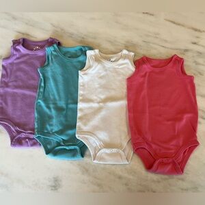 Primary Sleeveless Bodysuits (Bundle) size 6-9 months